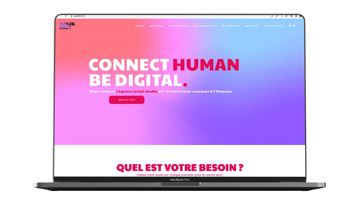 Mockup site Social First