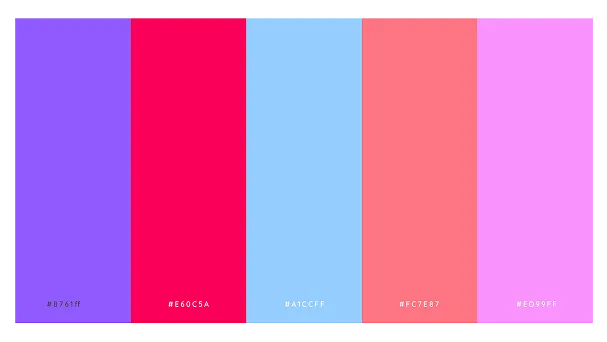 Palette de couleurs Social First