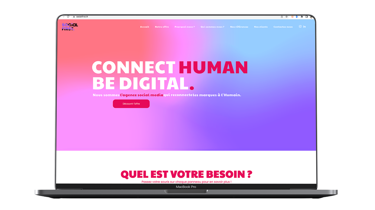 Mockup site Social First