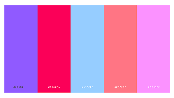 Palette de couleurs Social First