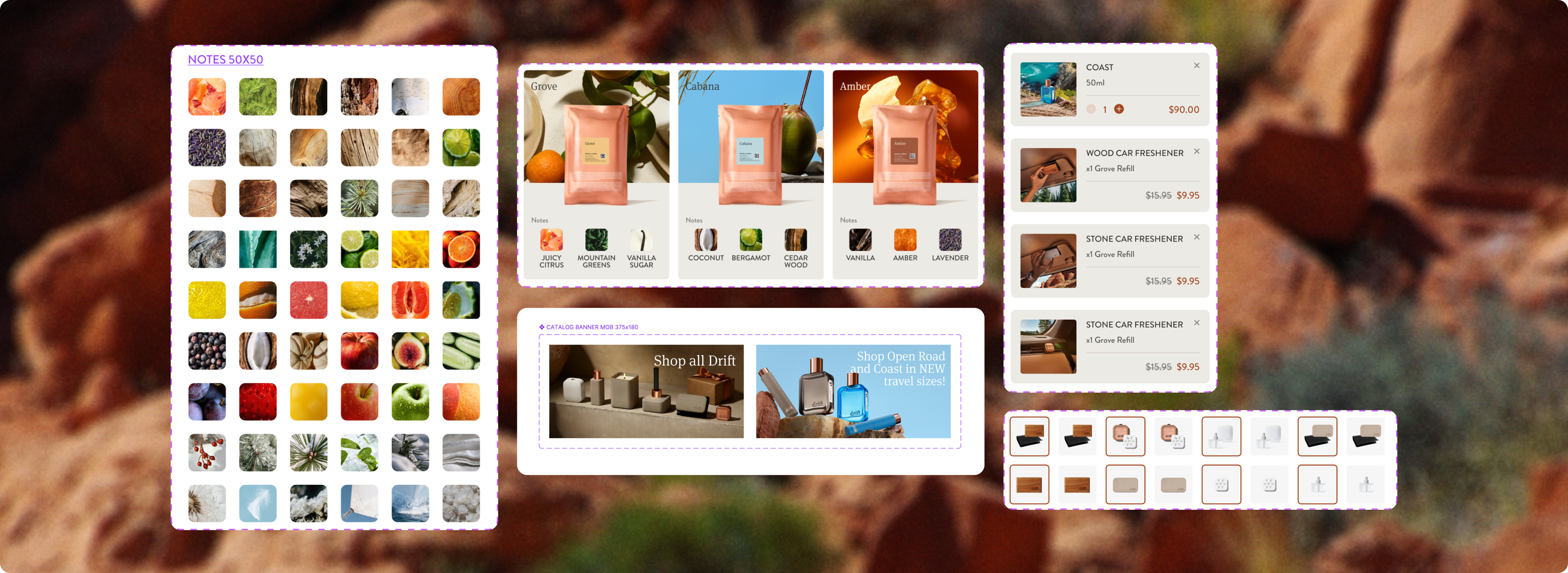 Librairie visuelle Drift